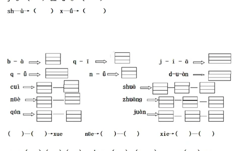 一（上）语文拼音音节拆分专项练习题_一年级上下册资料_小学一年级学习资料-25年更新版_1-01、小学一年级语文上册_08、专项练习_拼音生字_小学一年级上册语文资料-拼音学习（电子作业）
