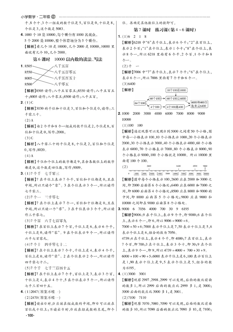 《课代表》数学2年级下册（RJ）_二年级上下册资料_小学二年级学习资料-25年更新版_2-04、小学二年级数学下册_2-4-2、练习题、作业、试题、试卷_人教版_电子册类