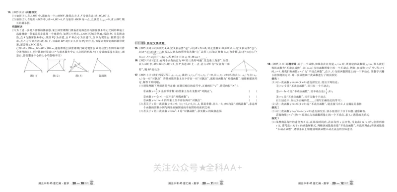 2026《中考数学45套》湖北_2026《中考》数学、英语、物理+化学安徽、河北、河南、山西、辽宁、湖北_2026《中考数学45套》全国地方版