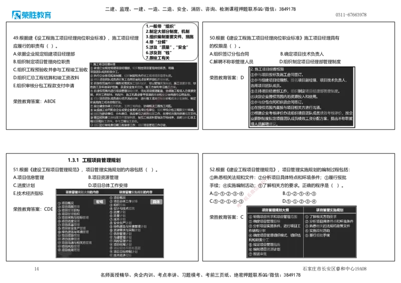 2025一建管理狂飙120分讲义（可打印版）_2026年一级建造师_2026年一建管理_2025年一建管理SVIP_04-冲刺串讲✿考点强化✿小灶集训_22-管理《狂飙集训班》大微RS_讲义