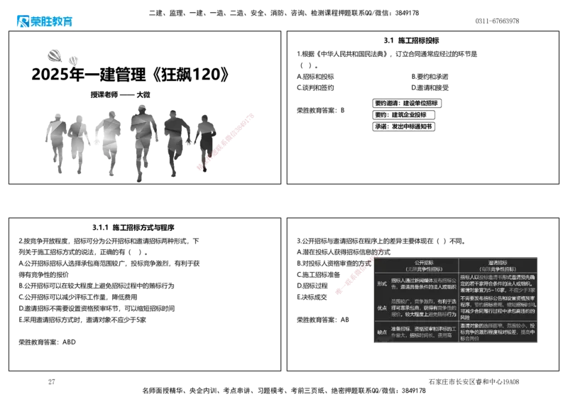 2025一建管理狂飙120分讲义（可打印版）_2026年一级建造师_2026年一建管理_2025年一建管理SVIP_04-冲刺串讲✿考点强化✿小灶集训_22-管理《狂飙集训班》大微RS_讲义