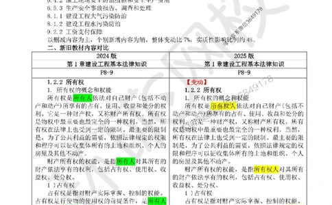 2025环球网校一级建造师《建设工程法规及相关知识》教材对比明细_2026年一建法规_2025年一建法规SVIP