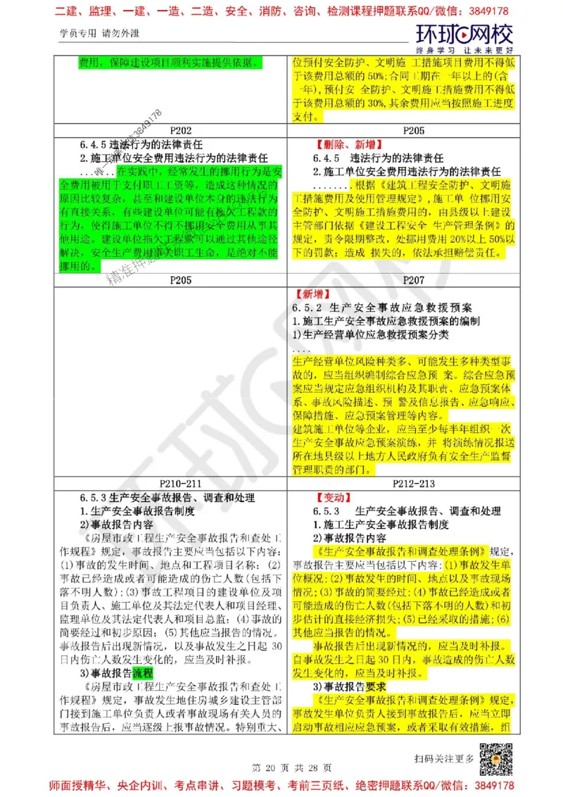 2025环球网校一级建造师《建设工程法规及相关知识》教材对比明细_2026年一建法规_2025年一建法规SVIP
