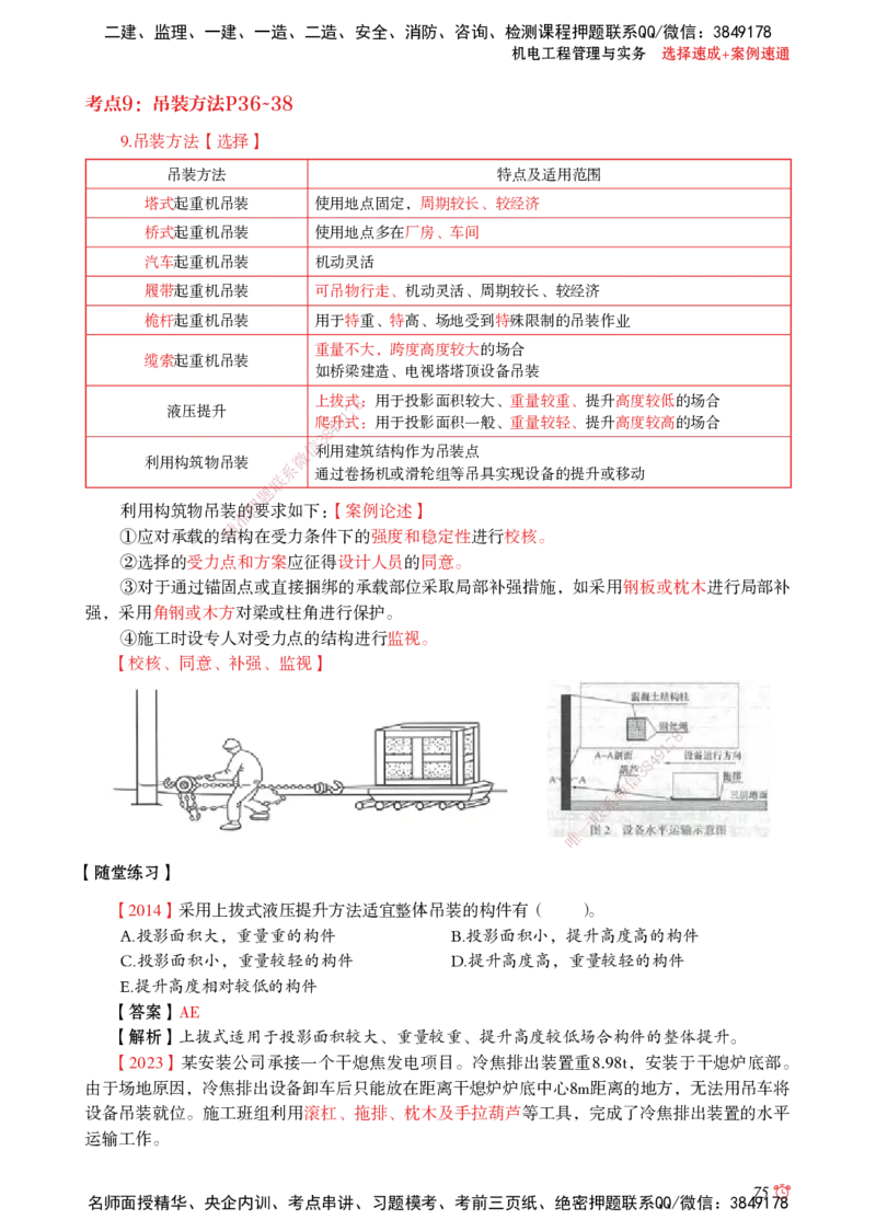 2025机电-选择速成+案例速通word讲义_2026年一级建造师_2026年一建机电_2025年一建机电SVIP_02-基础精讲✿高端面授✿深度强化_60-机电《简答速记直播》杨海军HX_讲义_2025总结资料
