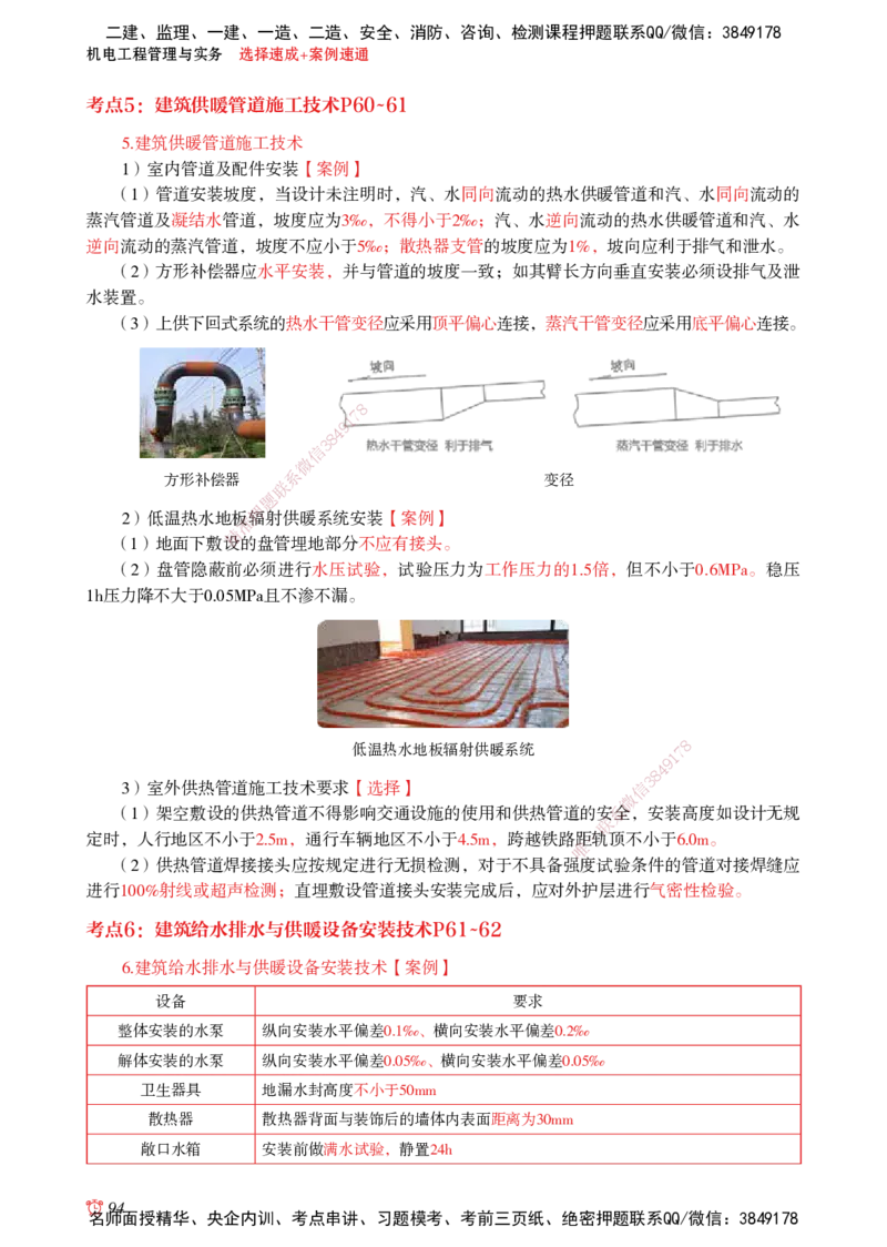 2025机电-选择速成+案例速通word讲义_2026年一级建造师_2026年一建机电_2025年一建机电SVIP_02-基础精讲✿高端面授✿深度强化_60-机电《简答速记直播》杨海军HX_讲义_2025总结资料