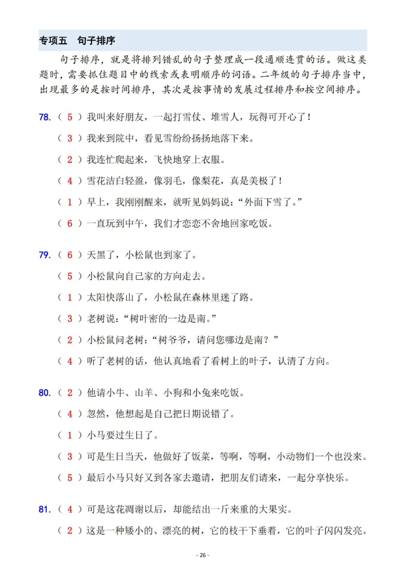 二年级语文下册六大句子专项拔高训练100题（2023版）(1)_二年级上下册资料_二年级下册小红书同款资料_二下语文