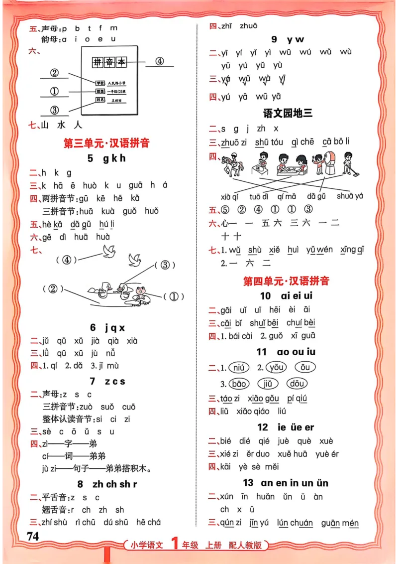 一年级语文人教版上册25秋《王朝霞活页默写》_25秋小学语数英习题试卷_语文_1-6年级语文人教版上册25秋《王朝霞活页默写》_一年级语文人教版上册25秋《王朝霞活页默写》
