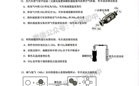 增城区2023-2024学年九上期末化学试题_广州九上月考+期中+期末+一模二模+中考真题_2023-2024广州各区九上期末统考真题带答案_增城区
