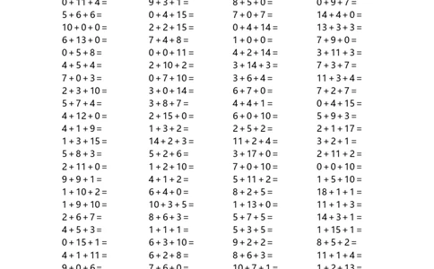 一（上）数学20以内连续加法口算_一年级上下册资料_小学一年级学习资料-25年更新版_1-03、小学一年级数学上册_通用_精品专项练习（通用版）