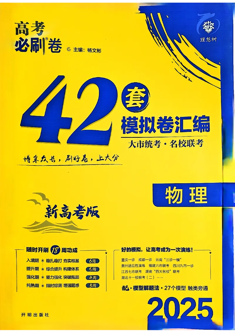 2025高考必刷卷42套物理新高考版_2025高中教辅（后续还会更新新习题试卷）_《2025高考必刷卷》_物理