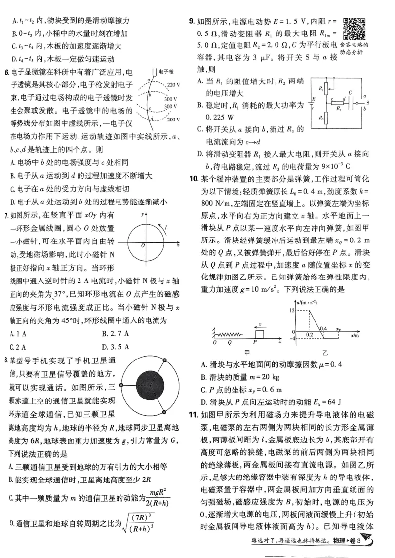 2025高考必刷卷42套物理新高考版_2025高中教辅（后续还会更新新习题试卷）_《2025高考必刷卷》_物理