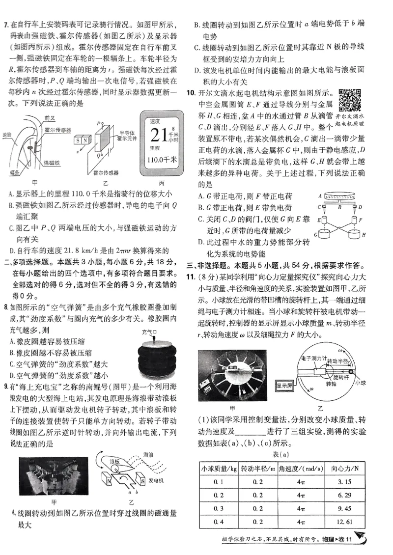 2025高考必刷卷42套物理新高考版_2025高中教辅（后续还会更新新习题试卷）_《2025高考必刷卷》_物理
