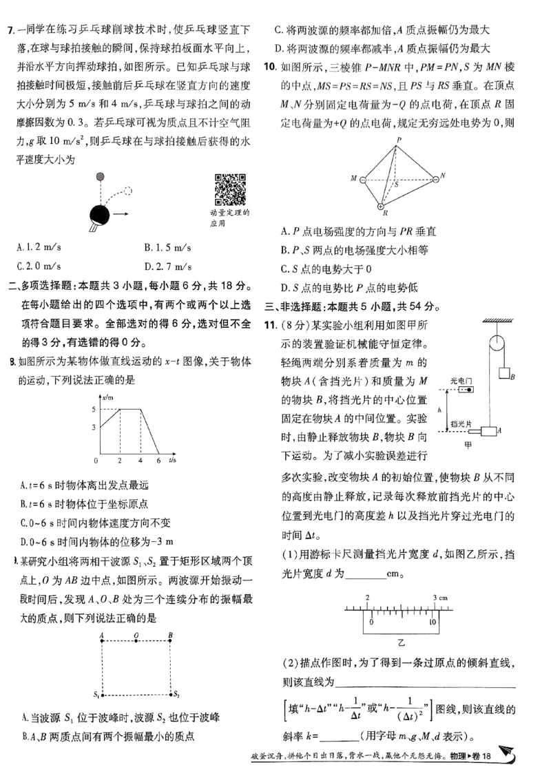 2025高考必刷卷42套物理新高考版_2025高中教辅（后续还会更新新习题试卷）_《2025高考必刷卷》_物理