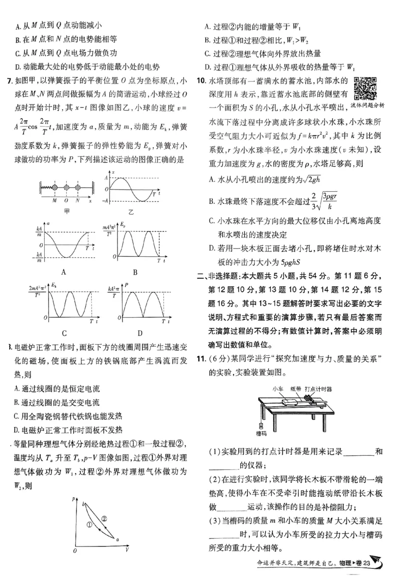 2025高考必刷卷42套物理新高考版_2025高中教辅（后续还会更新新习题试卷）_《2025高考必刷卷》_物理