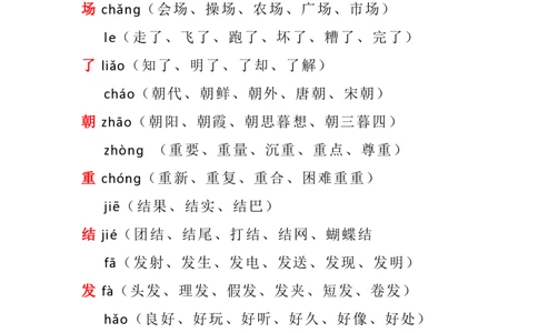 二年级语文上册全册多音字汇总_二年级上下册资料_小学二年级学习资料-25年更新版_2-01、小学二年级语文上册_2-1-1、复习、知识点、归纳汇总_知识汇总