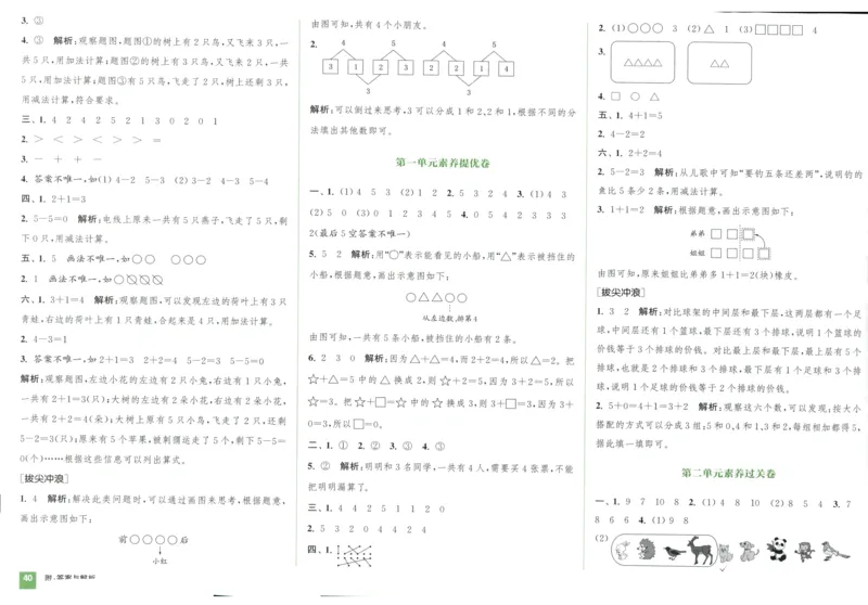 一年级数学上册人教版25秋《拔尖大试卷》_25秋小学语数英习题试卷_数学_人教版_1-6年级数学上册人教版25秋《拔尖大试卷》