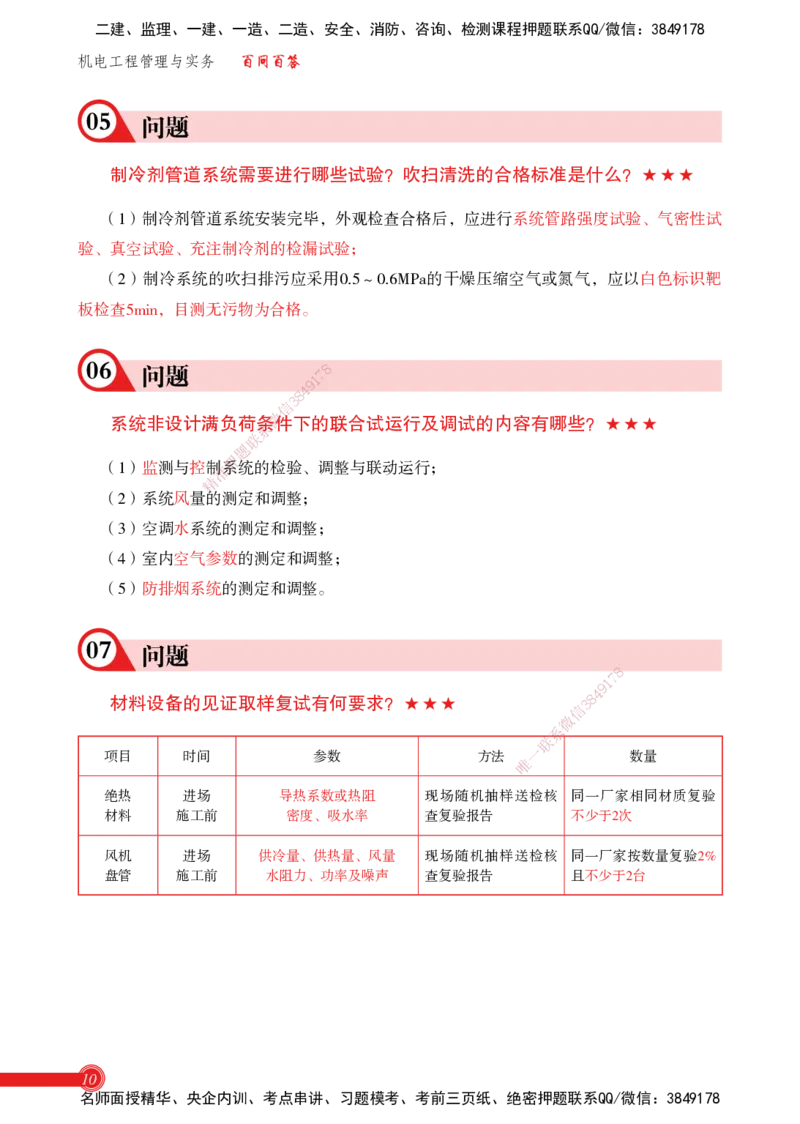 2025机电实务百问百答_2026年一级建造师_2026年一建机电_2025年一建机电SVIP_02-基础精讲✿高端面授✿深度强化_60-机电《简答速记直播》杨海军HX_讲义