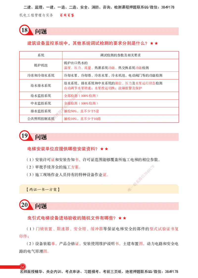 2025机电实务百问百答_2026年一级建造师_2026年一建机电_2025年一建机电SVIP_02-基础精讲✿高端面授✿深度强化_60-机电《简答速记直播》杨海军HX_讲义