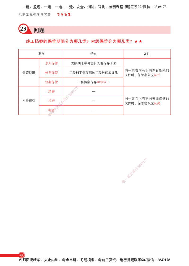 2025机电实务百问百答_2026年一级建造师_2026年一建机电_2025年一建机电SVIP_02-基础精讲✿高端面授✿深度强化_60-机电《简答速记直播》杨海军HX_讲义