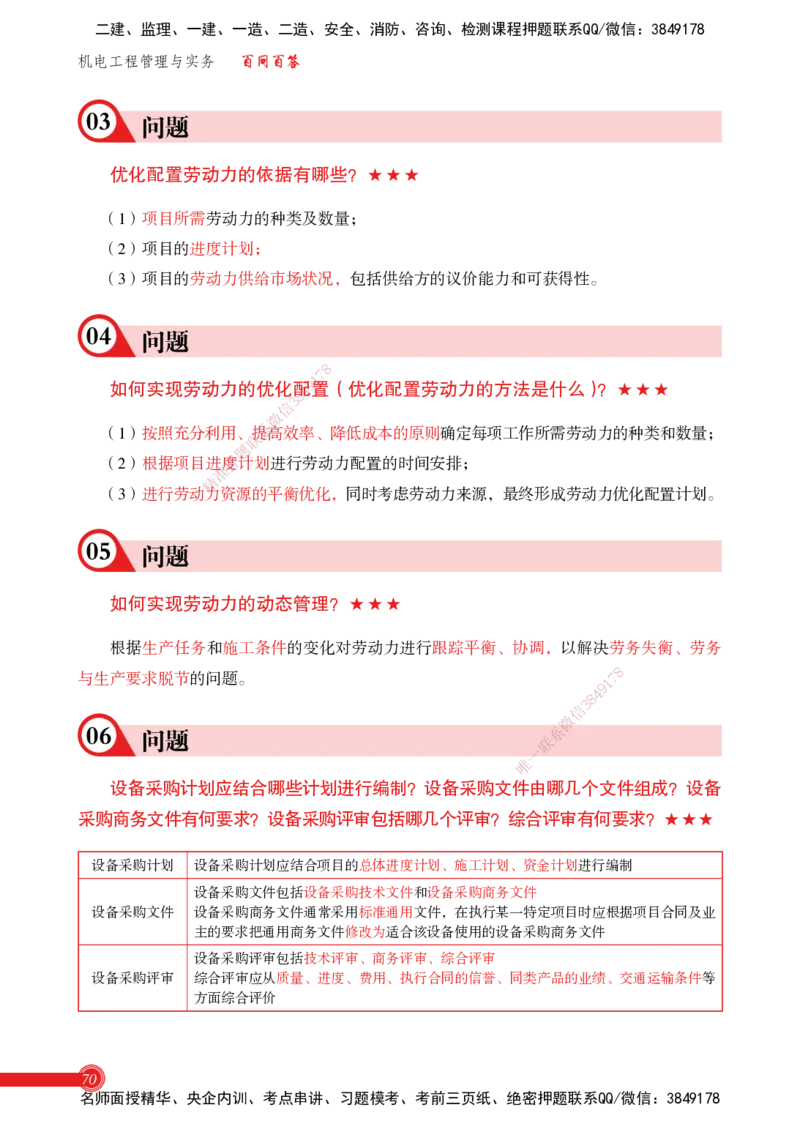 2025机电实务百问百答_2026年一级建造师_2026年一建机电_2025年一建机电SVIP_02-基础精讲✿高端面授✿深度强化_60-机电《简答速记直播》杨海军HX_讲义