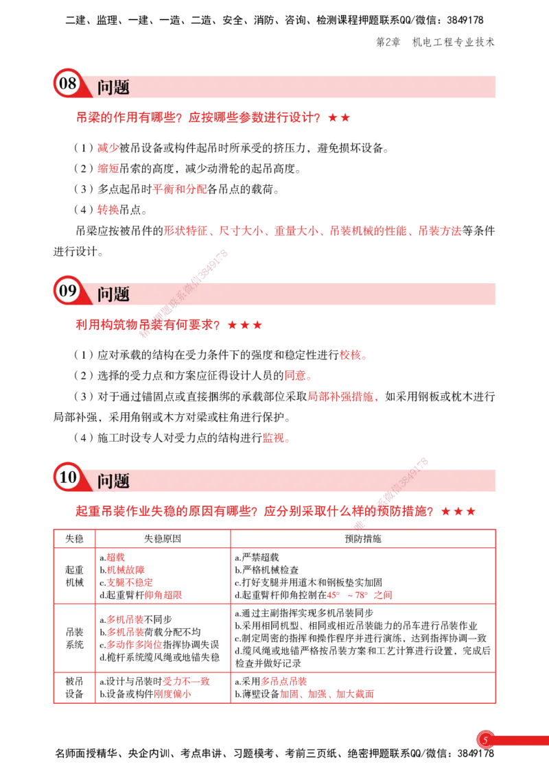 2025机电实务百问百答_2026年一级建造师_2026年一建机电_2025年一建机电SVIP_02-基础精讲✿高端面授✿深度强化_60-机电《简答速记直播》杨海军HX_讲义