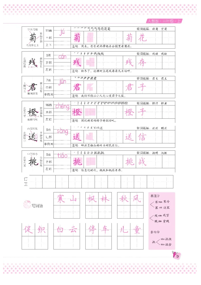 三（上）语文默写《好字夺冠》天天练_三年级上下册资料_小学三年级学习资料-25年更新版_3-01、小学三年级语文上册_3-1-5、字贴、书写、晨读_语文默写合集