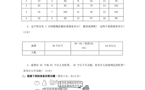 三年级下数学单元评估检测题AB卷（B）-第九单元-苏教版_三年级上下册资料_三年级上语数英上下册学习资料_3-8-4、小学三年级数学下册_苏教版_3、单元测试卷