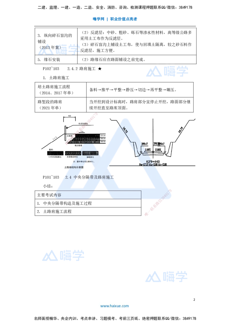 21.2025李昌春-名师精讲通关-第二章（21）中央分隔带及路肩施工_2026年一级建造师_2026年一建公路_2025年一建公路SVIP_02-基础精讲✿高端面授✿深度强化_讲义