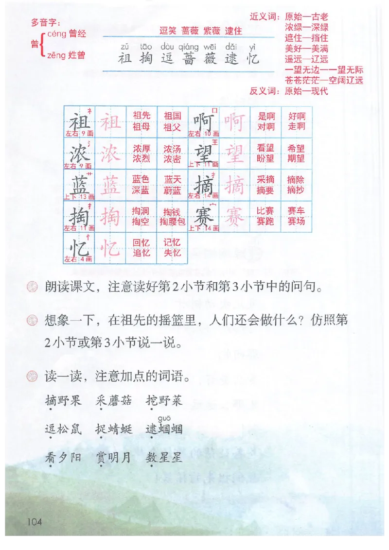 二年级部编版语文下册课堂笔记（电子扫描版）_二年级上下册资料_小学二年级学习资料-25年更新版_2-02、小学二年级语文下册_2-2-1、复习、知识点、归纳汇总
