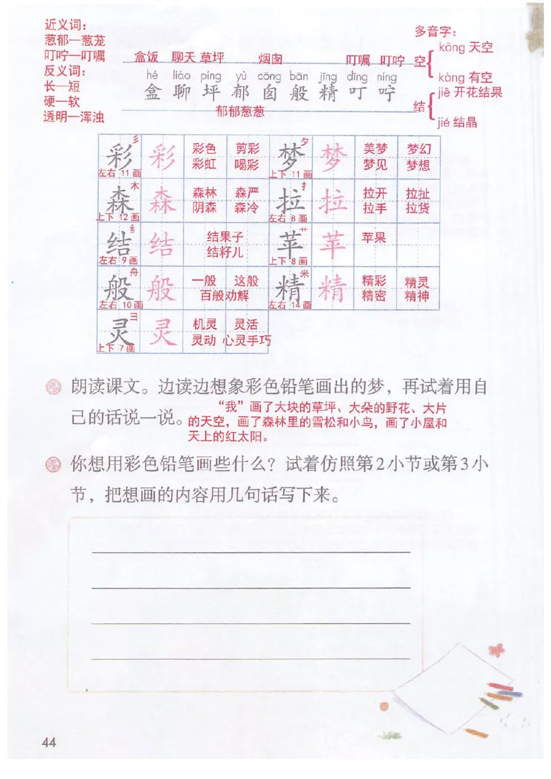 二年级部编版语文下册课堂笔记（电子扫描版）_二年级上下册资料_小学二年级学习资料-25年更新版_2-02、小学二年级语文下册_2-2-1、复习、知识点、归纳汇总