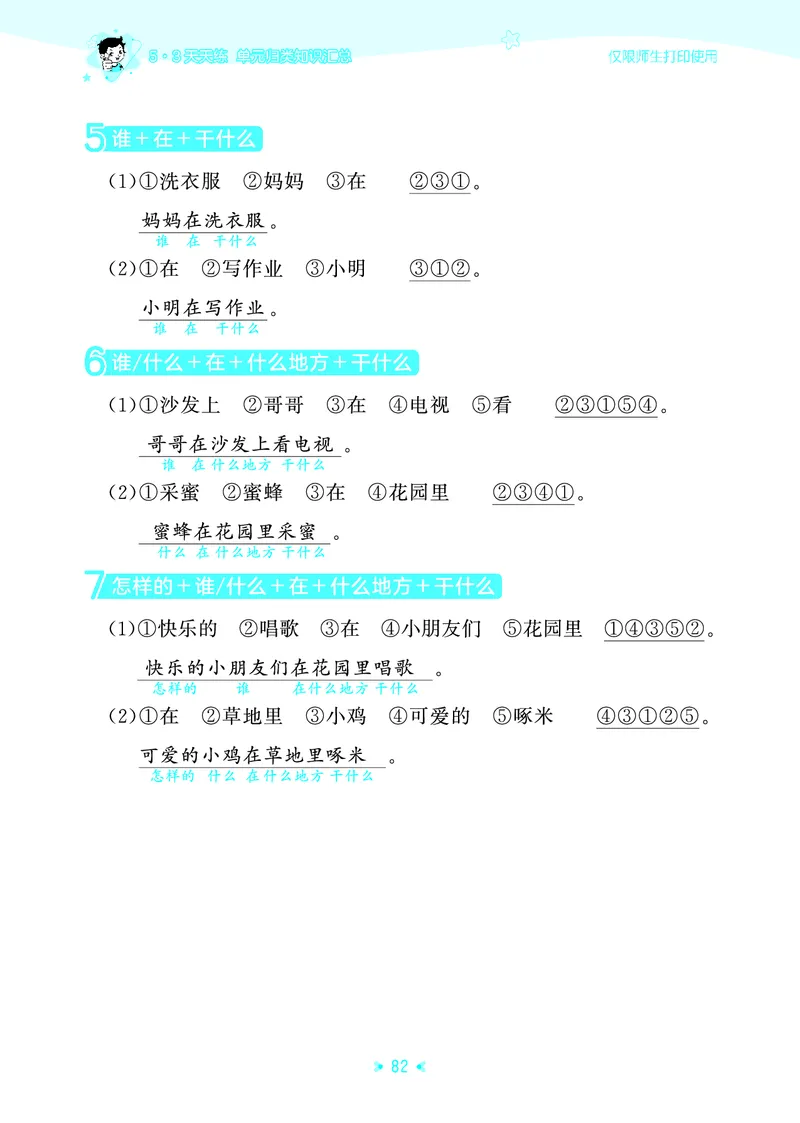 25秋统编版语文一年级上册单元归类知识汇总_25秋小学语数英习题试卷_语文_53单元归类知识汇总完整版语文25年上册