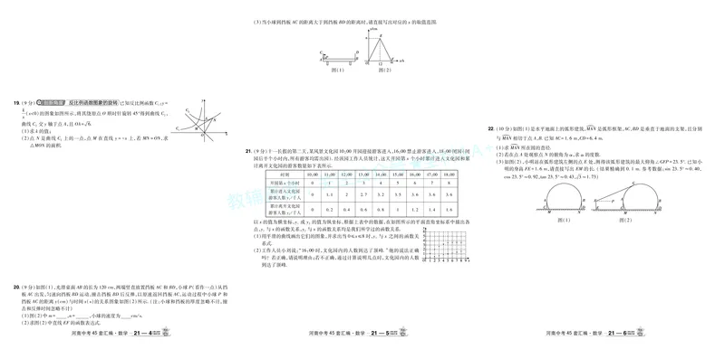 2026《中考数学45套》河南答案_2026《中考》数学、英语、物理+化学安徽、河北、河南、山西、辽宁、湖北_2026《中考数学45套》全国地方版_答案版