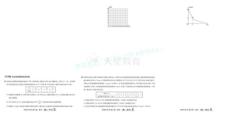 2026《中考数学45套》河南答案_2026《中考》数学、英语、物理+化学安徽、河北、河南、山西、辽宁、湖北_2026《中考数学45套》全国地方版_答案版