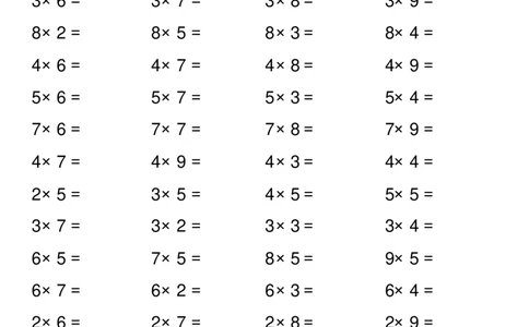 二年级上册数学-乘法表内口算练习题(1)_二年级上下册资料_小学二年级学习资料-25年更新版_2-03、小学二年级数学上册_2-3-2、练习题、作业、试题、试卷_通用_口算训练