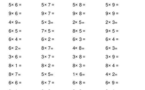 二年级上册数学-乘法表内口算练习题(1)_二年级上下册资料_小学二年级学习资料-25年更新版_2-03、小学二年级数学上册_2-3-2、练习题、作业、试题、试卷_通用_口算训练