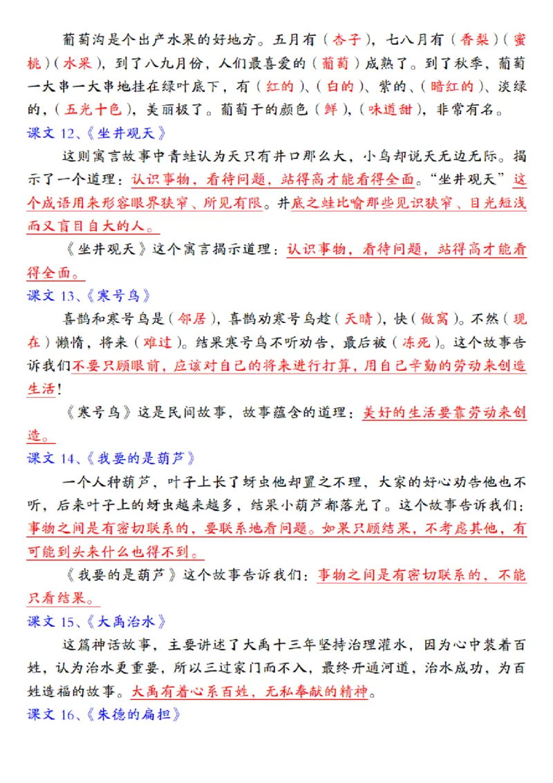 二年级语文上册全册重要知识点归类梳理_二年级上下册资料_小学二年级学习资料-25年更新版_2-01、小学二年级语文上册_2-1-1、复习、知识点、归纳汇总_精品重点知识总汇