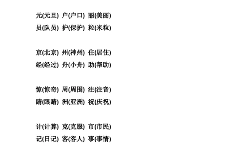 二年级上册-语文同音字归类_二年级上下册资料_小学二年级学习资料-25年更新版_2-01、小学二年级语文上册_2-1-1、复习、知识点、归纳汇总