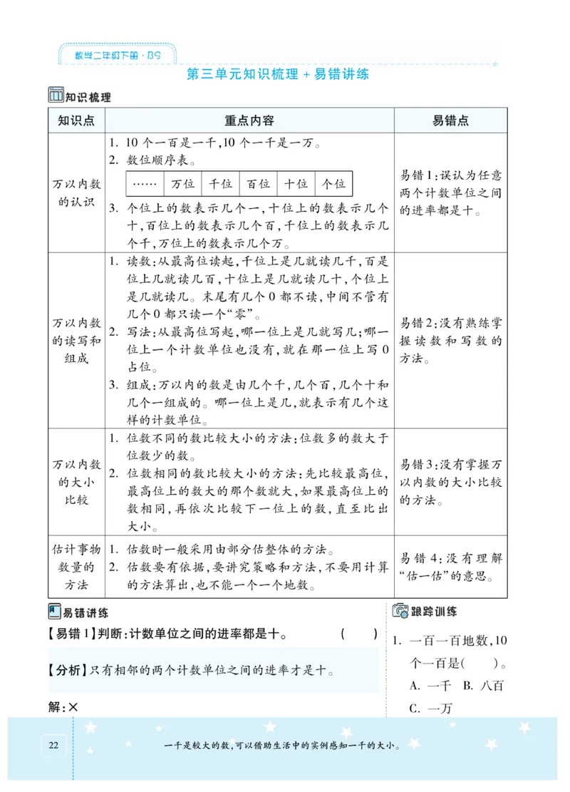 《智能训练卷》数学2年级下册（BS）_二年级上下册资料_小学二年级学习资料-25年更新版_2-04、小学二年级数学下册_2-4-2、练习题、作业、试题、试卷_北师大版_电子册类