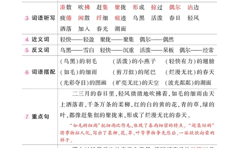 《状元语文笔记》（背记清单）语文3年级下册（RJ）_三年级上下册资料_小学三年级学习资料-25年更新版_3-02、小学三年级语文下册_3-2-2、练习题、作业、试题、试卷_电子册类