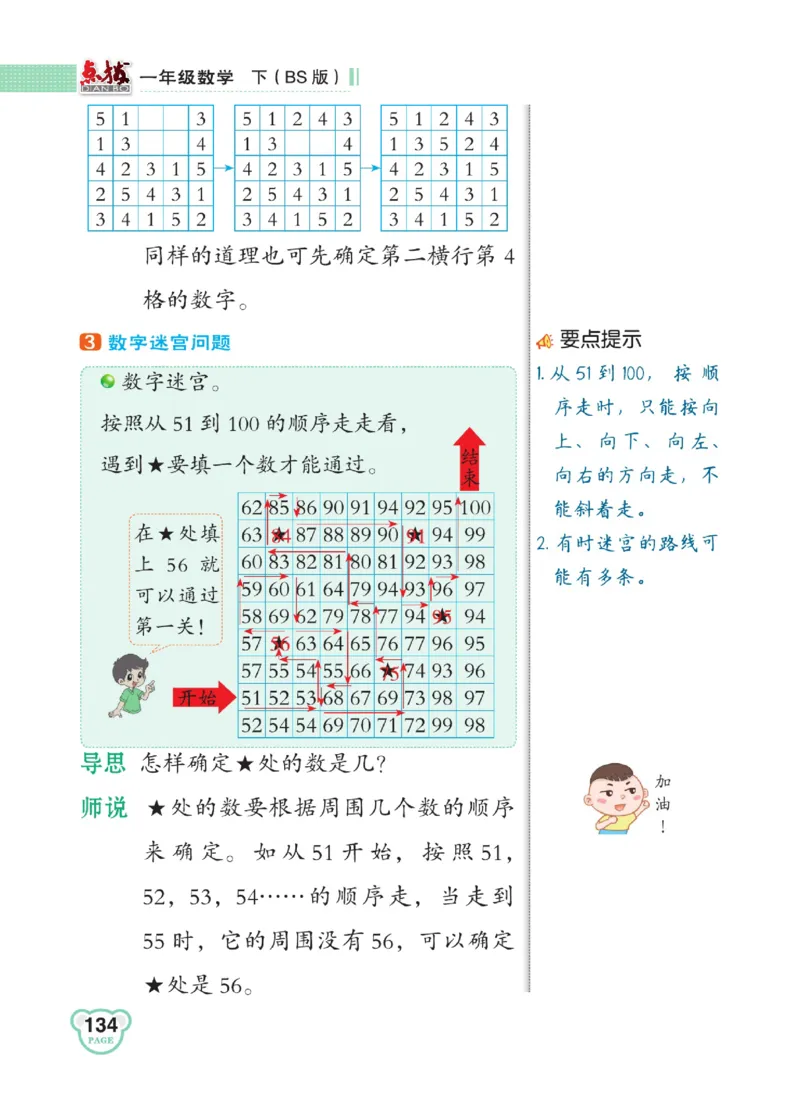 《点拨》23春数学1年级下册（BS）_一年级上下册资料_小学一年级学习资料-25年更新版_1-04、小学一年级数学下册_1-4-2、练习题、作业、试题、试卷_北师大版_电子册类