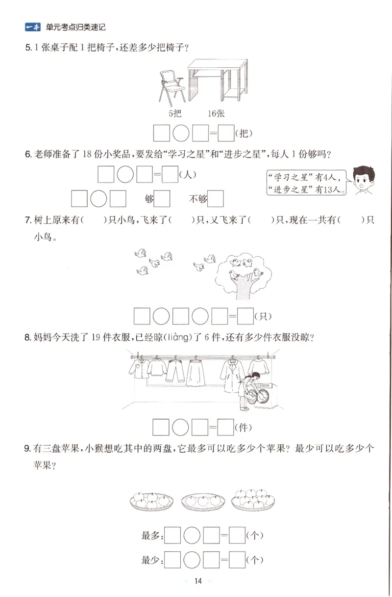 25秋《单元考点归类速记》苏教数学1上_25秋小学语数英习题试卷_数学_苏教版_25秋一本15天期末卷苏教版数学_25秋一本15天期末卷苏教版数学一上