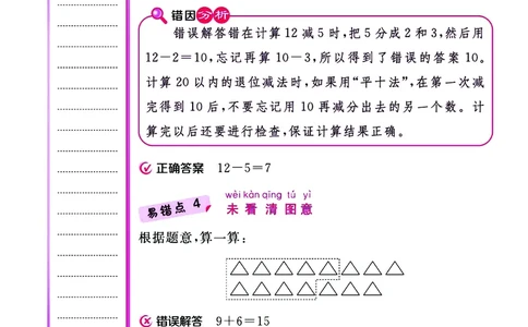 《核心课堂》易错清单数学1年级下册（SJ）_一年级上下册资料_小学一年级学习资料-25年更新版_1-04、小学一年级数学下册_1-4-2、练习题、作业、试题、试卷_苏教版_电子册类