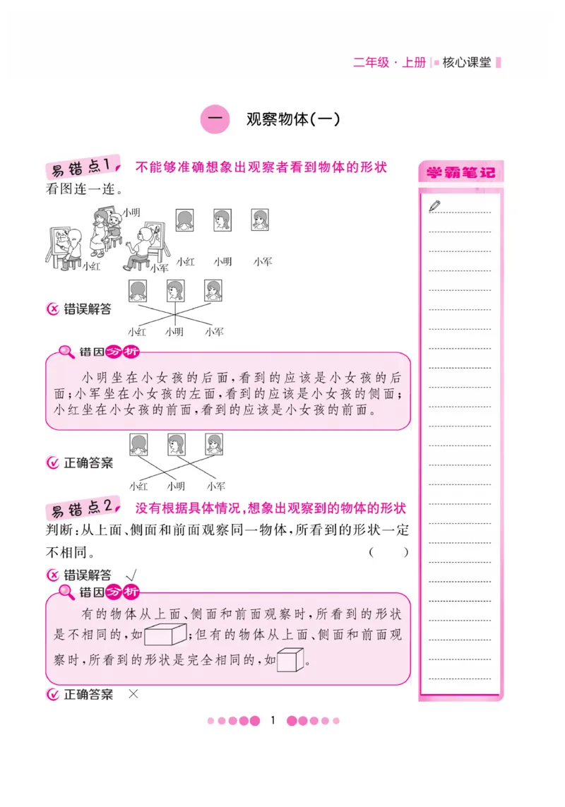 《核心课堂》易错清单-数学2年级上册（JJ）_二年级上下册资料_小学二年级学习资料-25年更新版_2-03、小学二年级数学上册_2-3-2、练习题、作业、试题、试卷_冀教版_电子册类