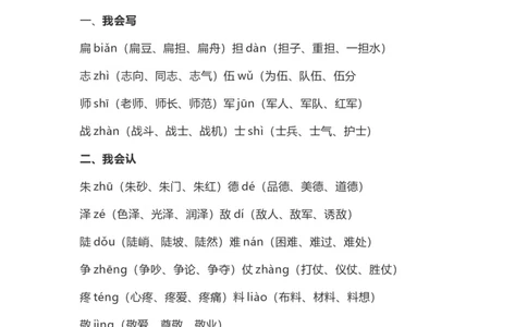 二（上)语文第16课《朱德的扁担》重点及主题归纳_二年级上下册资料_小学二年级学习资料-25年更新版_2-01、小学二年级语文上册_2-1-1、复习、知识点、归纳汇总_1-24课核心考点与重点