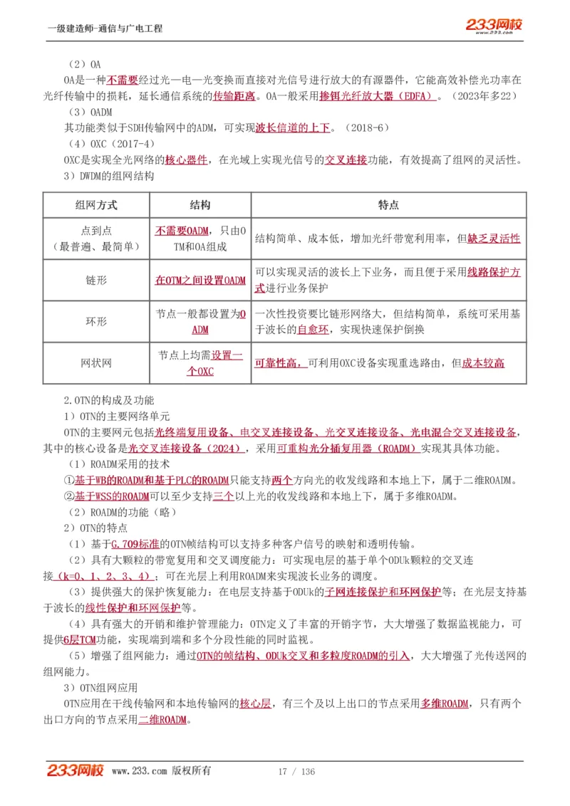 1-11_2026年一级建造师_2026年一建通信_2025年一建通信SVIP_04-冲刺串讲✿考点强化✿小灶集训_02-通信《高频考点班》杨鹏233推荐