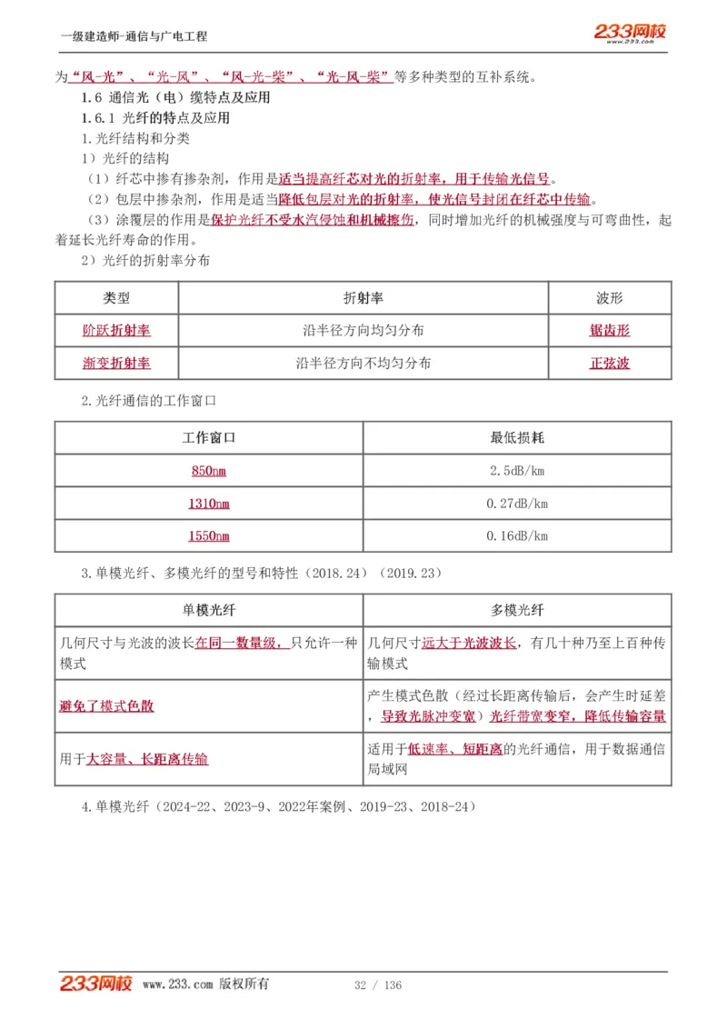 1-11_2026年一级建造师_2026年一建通信_2025年一建通信SVIP_04-冲刺串讲✿考点强化✿小灶集训_02-通信《高频考点班》杨鹏233推荐