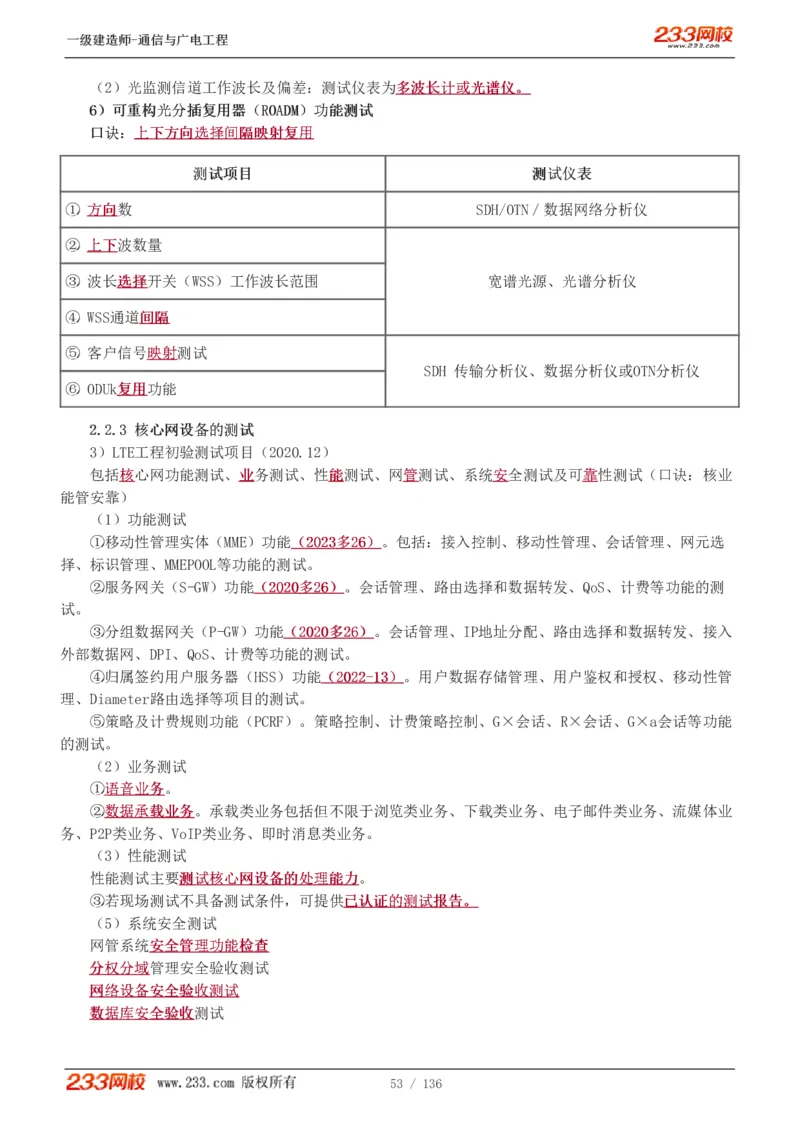 1-11_2026年一级建造师_2026年一建通信_2025年一建通信SVIP_04-冲刺串讲✿考点强化✿小灶集训_02-通信《高频考点班》杨鹏233推荐