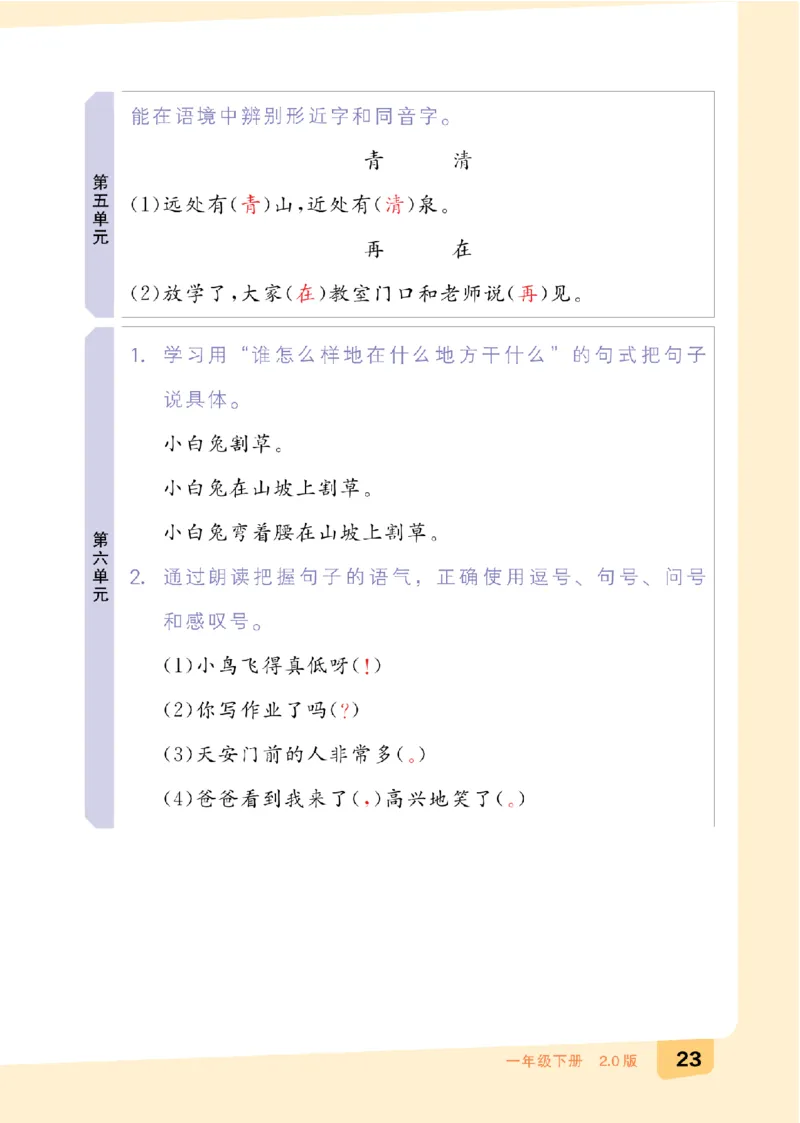 一（下）语文：全品知识梳理（期末复习版）24春版_一年级上下册资料_小学一年级学习资料-25年更新版_1-02、小学一年级语文下册_3-6-2-1、复习、知识点、归纳汇总_部编（人教）版