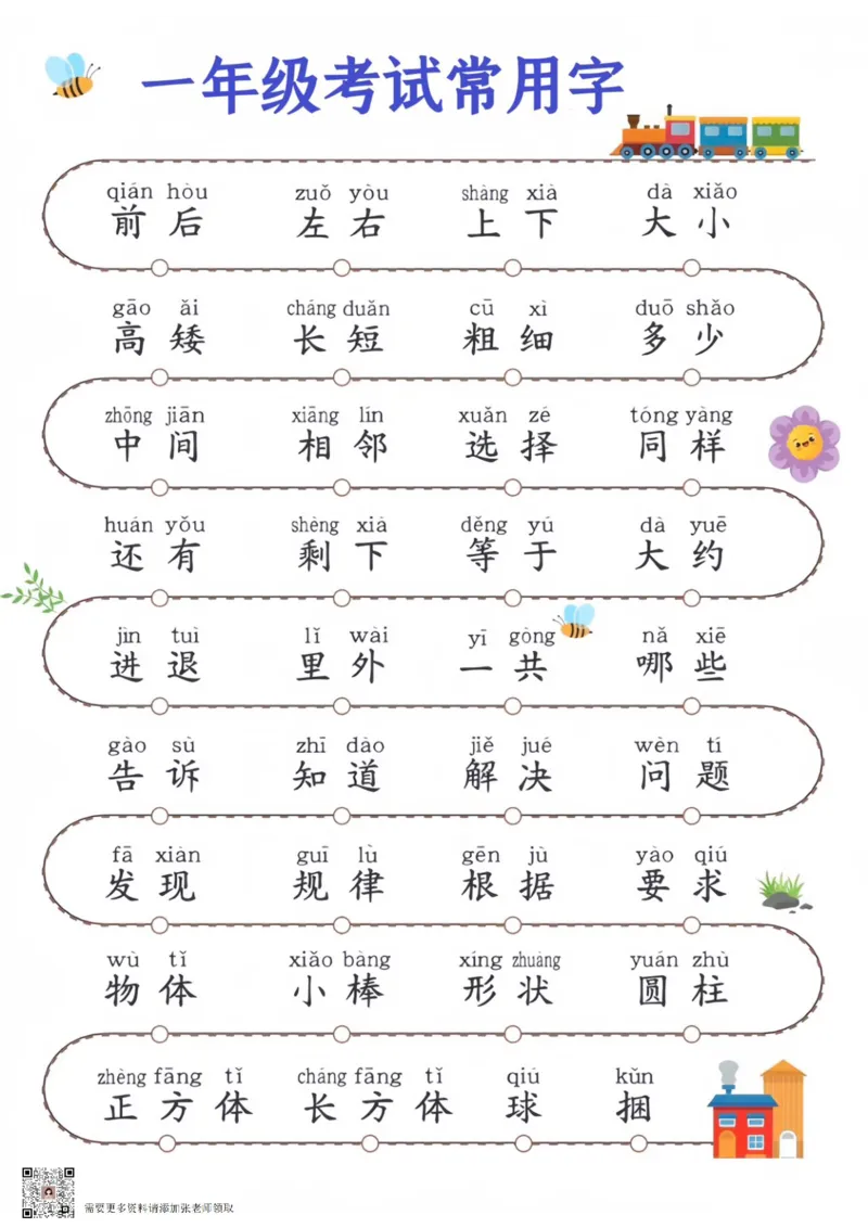 一年级数学考试常用字lm_一年级上下册资料_一年级上册小红书同款资料_一年级(1)