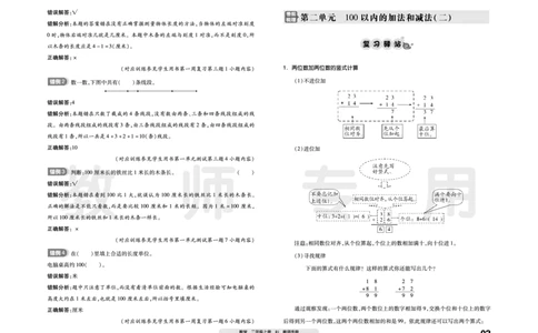 《考前梳理》数学2年级上册（RJ）_二年级上下册资料_小学二年级学习资料-25年更新版_2-03、小学二年级数学上册_2-3-2、练习题、作业、试题、试卷_人教版_电子册类